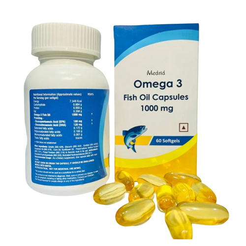 Omega-3 Fish Oil 1000 mg Manufacturers in New Delhi